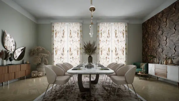 Serenity Oak Dining Set